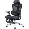 Офісне крісло з підставкою для ніг Sihoo DORO C300L Mesh Black (DORO-C300L-A3-101-JT)