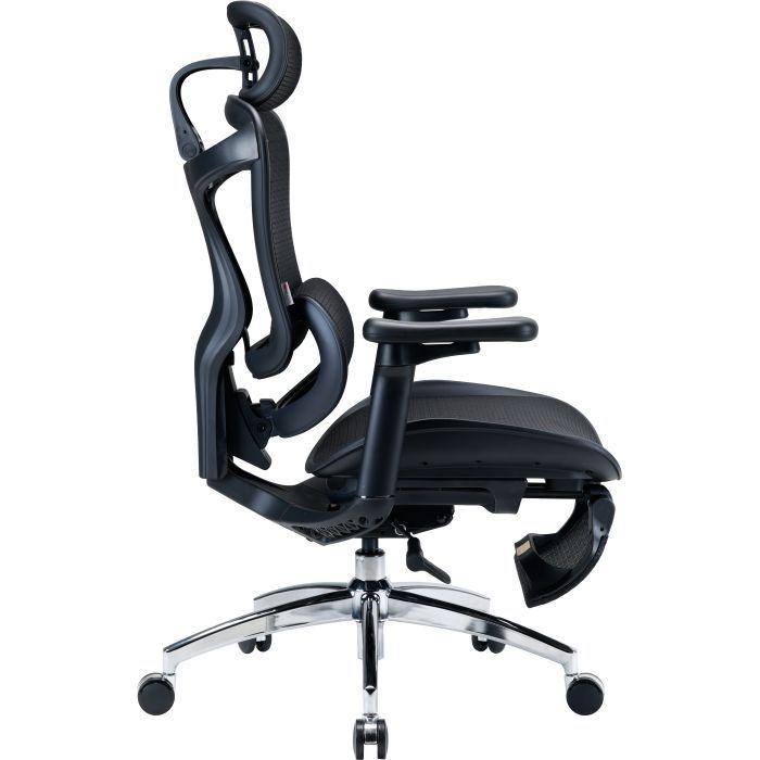 Офісне крісло з підставкою для ніг Sihoo DORO C300L Mesh Black (DORO-C300L-A3-101-JT)