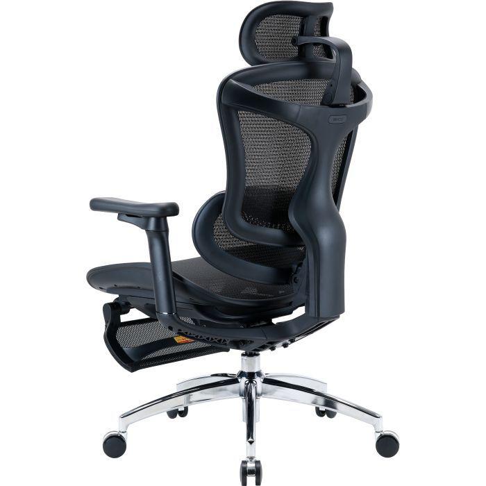 Офісне крісло з підставкою для ніг Sihoo DORO C300L Mesh Black (DORO-C300L-A3-101-JT)
