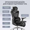 Офісне крісло з підставкою для ніг Sihoo DORO C300L Mesh Black (DORO-C300L-A3-101-JT)