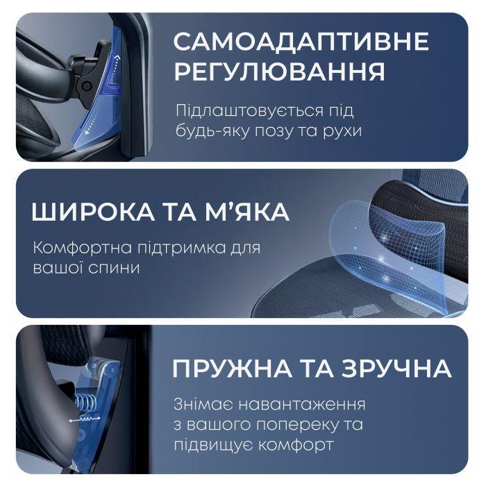 Офісне крісло з підставкою для ніг Sihoo DORO C300L Mesh Black (DORO-C300L-A3-101-JT)