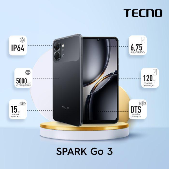 Смартфон Tecno Spark Go 3 4/128 Ink Black