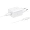 Зарядний пристрій Samsung USB-C 45W + cable USB-C to USB-C White (EP-T4511XWEGEU)