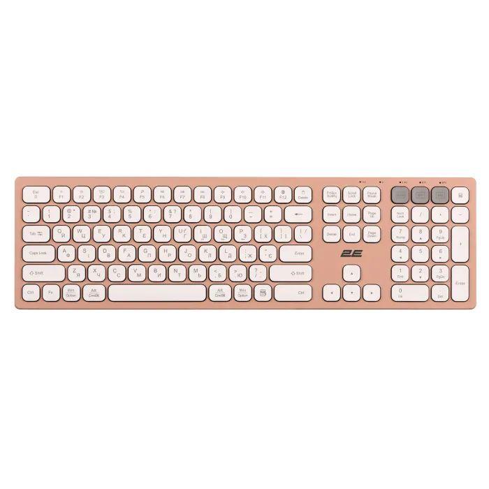 Клавіатура 2E KS270 Wireless UA Pink White (2E-KS270WBPN_UA)