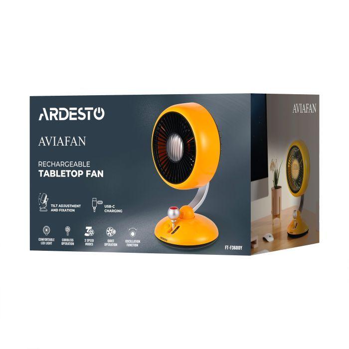 Вентилятор Ardesto AviaFan Yellow (FT-F3600Y)