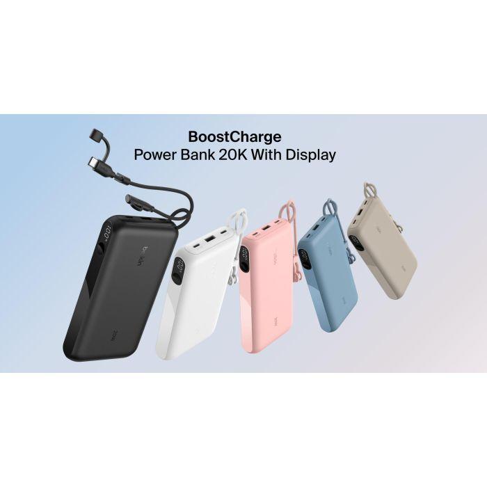 Батарея універсальна Belkin 20000mAh 20W Black (BPB028HQBK)