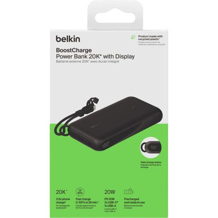 Батарея універсальна Belkin 20000mAh 20W Black (BPB028HQBK)