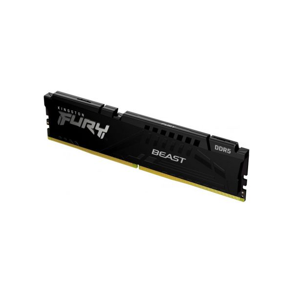 Модуль пам'яті для комп'ютера DDR5 16GB 4800 MHz Kingston Fury Beast Black (KF548C38BB-16)