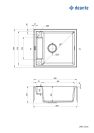 Мийка кухонна Deante Magnetic Алебастр (ZRM A103)