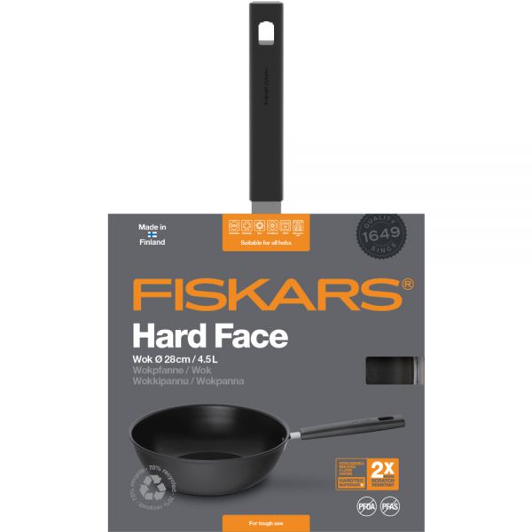 Сковорода Fiskars Hard Face WOK 28 см (1052233)