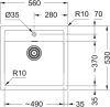 Мийка кухонна Franke Sirius SID 610-50 Білий (143.0691.510)