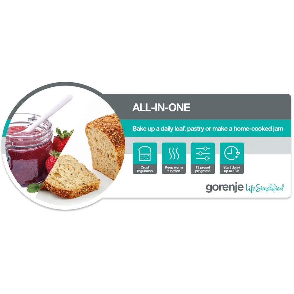 Хлібопічка Gorenje BM1350W