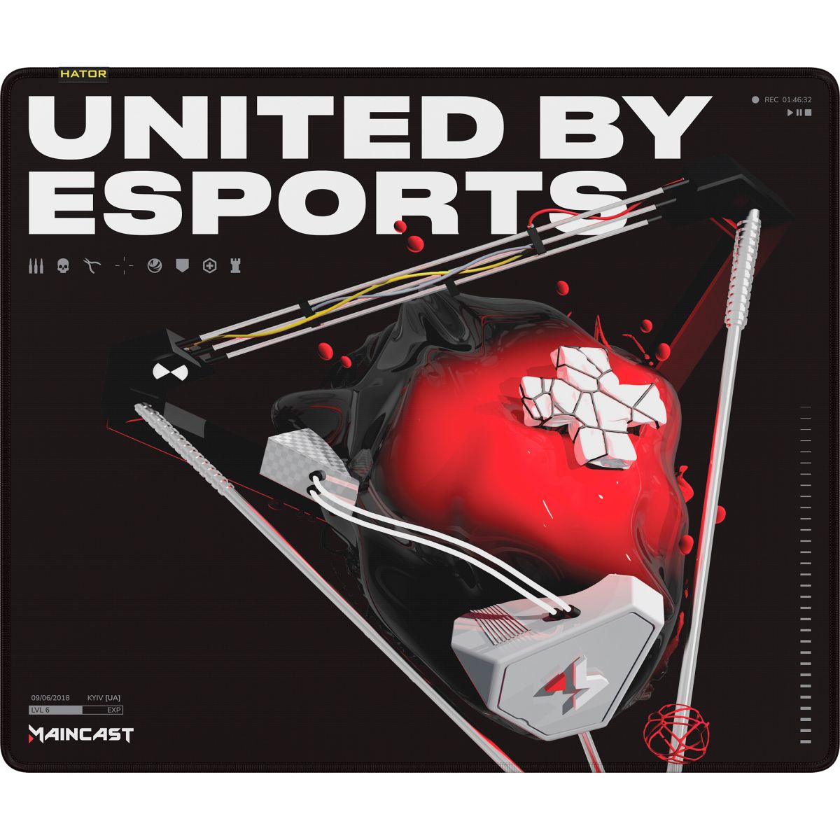 Килимок для мишки Hator Tonn eSport L Maincast Edition (HTP-033)