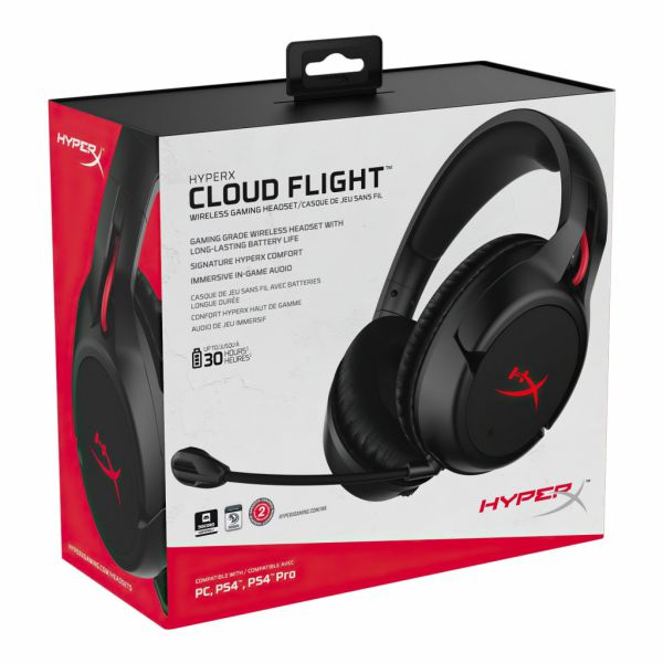 Гарнитура игровая HyperX Cloud Flight Wireless for PC/PS4 Black (4P5L4AM)