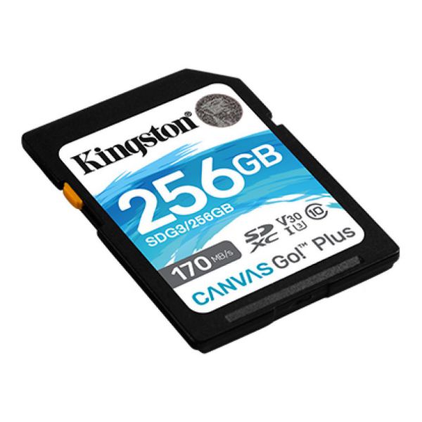 Карта пам'яті SDXC Kingston Canvas Go Plus 256GB C10 UHS-I U3 (SDG3/256GB)