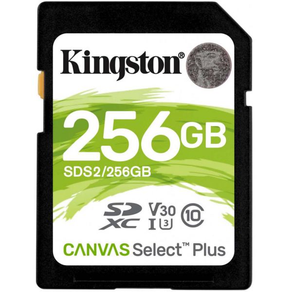 Карта пам'яті SDXC Kingston Canvas Select Plus 256GB С10 UHS-I U3 (SDS2/256GB)