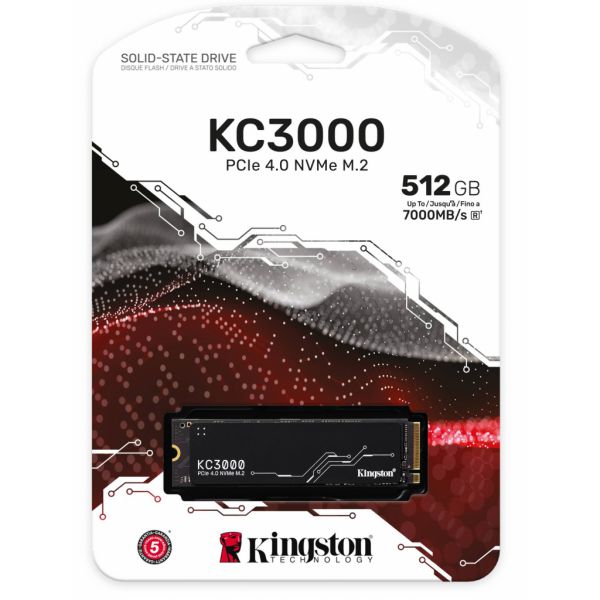 Накопитель SSD Kingston KC3000 512GB M.2 2280 (SKC3000S/512G)