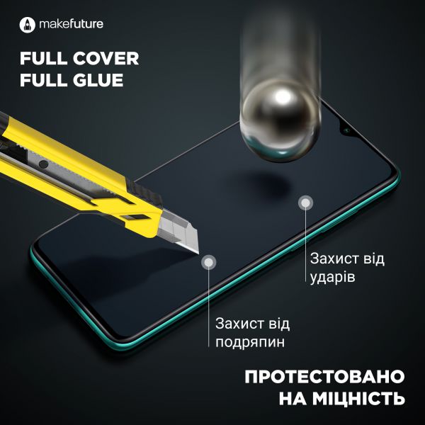 Скло захисне MakeFuture Huawei Y6p Full Cover Full Glue (MGF-HUY6P)