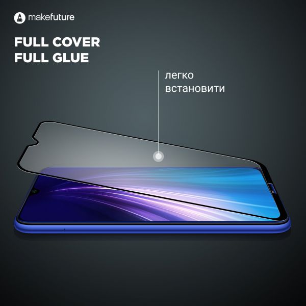 Скло захисне MakeFuture Huawei Y6p Full Cover Full Glue (MGF-HUY6P)