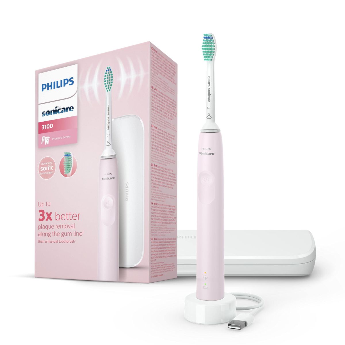 Електрична зубна щітка Philips Sonicare Gemini 3100 Pink (HX3673/11)