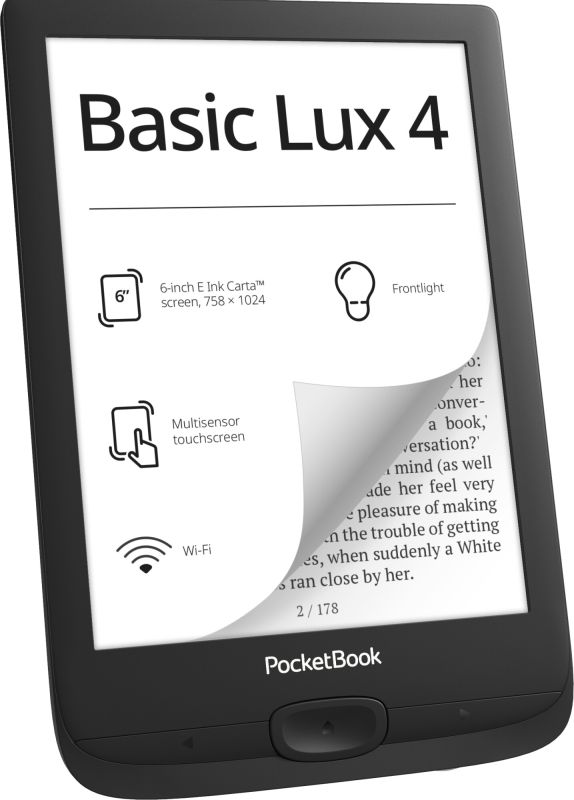 Електронна книга PocketBook 618 Basic Lux 4 Black