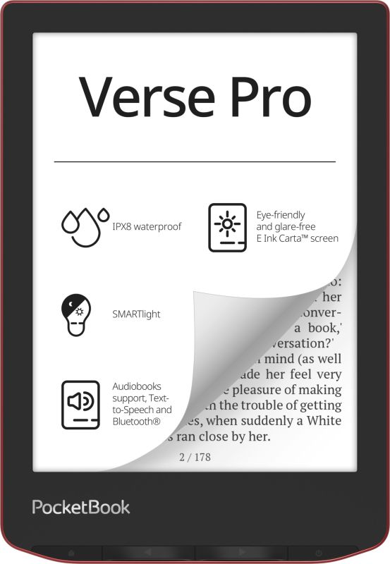 Електронна книга PocketBook 634 Verse Pro Passion Red