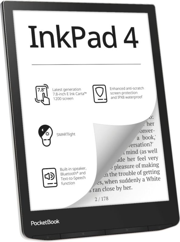 Електронна книга PocketBook 743G InkPad 4 Sturdust Silver