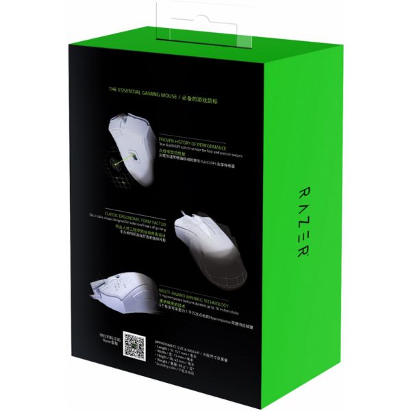 Мышка Razer DeathAdder Essential White (RZ01-03850200-R3M1)