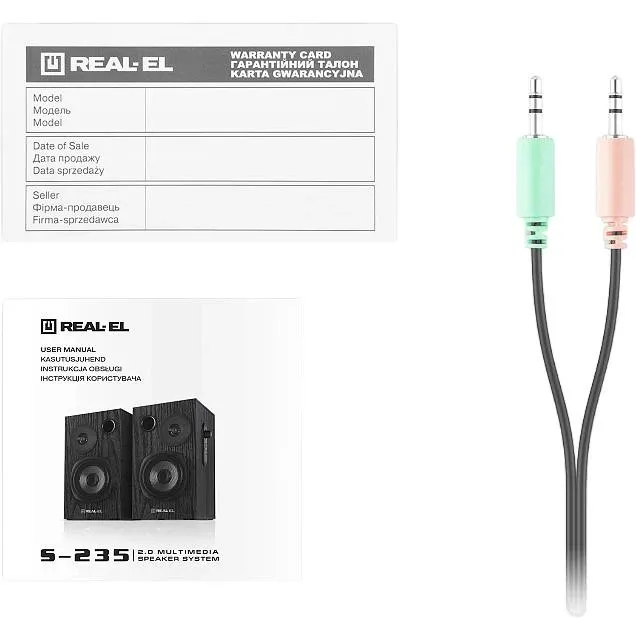 Акустична система REAL-EL S-235 Black
