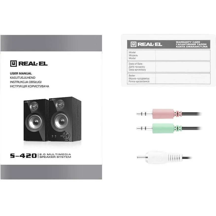 Акустична система REAL-EL S-420 Black