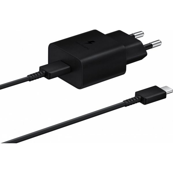 Зарядное устройство Samsung 15W Power Adapter (w C to C Cable) Black (EP-T1510XBEGRU)