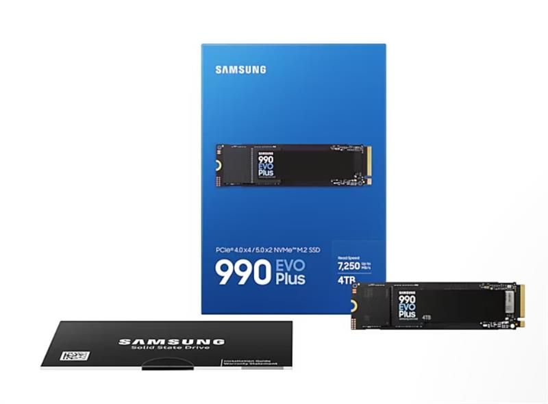 Накопичувач SSD Samsung 990 EVO Plus 4ТB M.2 2280 (MZ-V9S4T0BW)