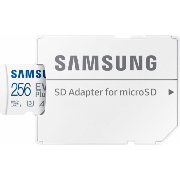 Карта памяти microSDXC Samsung EVO PLUS 256GB C10 UHS-I + SD (MB-MC256KA/RU)