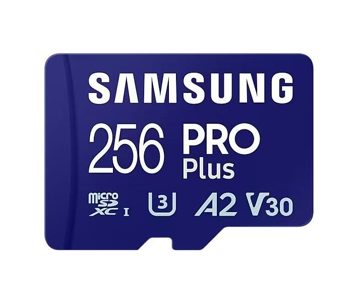 Карта пам'яті microSDXC Samsung Pro Plus 256GB UHS-I U3 V30 A2 Class 10 + SD (MB-MD256SA/EU)