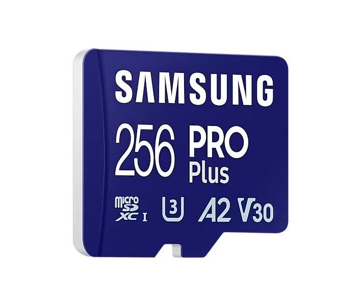 Карта пам'яті microSDXC Samsung Pro Plus 256GB UHS-I U3 V30 A2 Class 10 + SD (MB-MD256SA/EU)