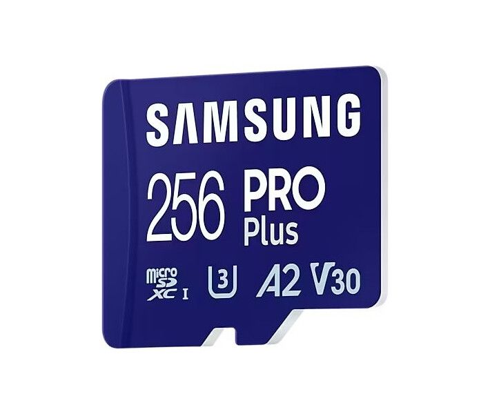 Карта пам'яті microSDXC Samsung Pro Plus 256GB UHS-I U3 V30 A2 Class 10 + SD (MB-MD256SA/EU)