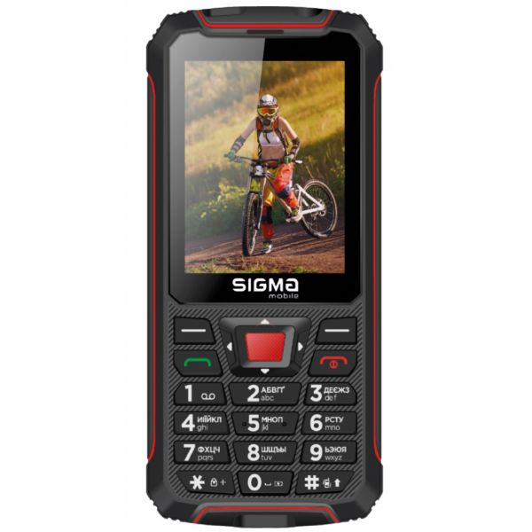 Мобільний телефон Sigma X-treme PR68 Black Red