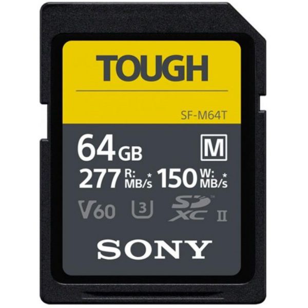 Карта пам'яті SDXC Sony 64GB C10 UHS-II U3 V60 Tough (SFM64T.SYM)