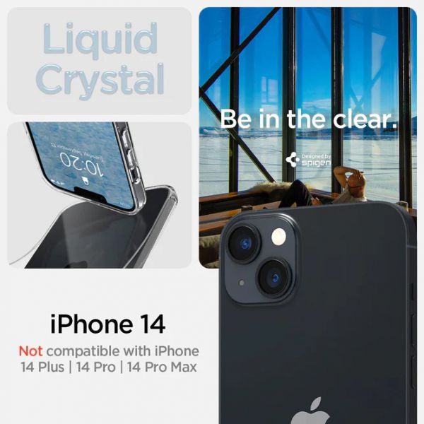 Чохол Spigen до Apple iPhone 14 Crystal Flex Crystal Clear (ACS04677)