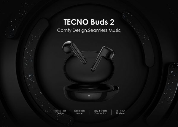 Навушники TECNO Buds 2 Black