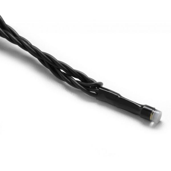 Гірлянда Twinkly Smart LED Strings RGBW 400, BT+WiFi, Gen II, IP44, кабель чорний (TWS400SPP-BEU)