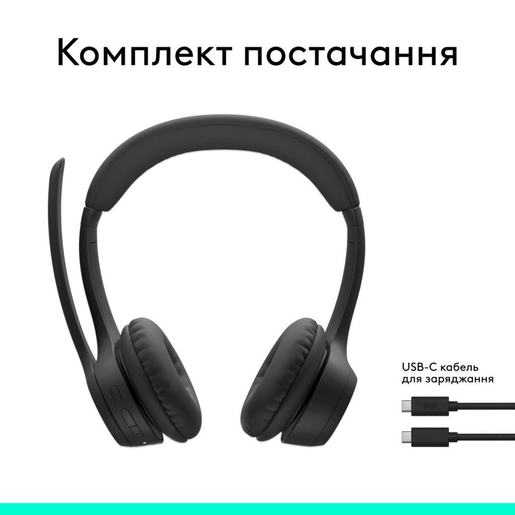 Гарнітура Logitech Zone 300 Wireless Graphite (981-001407)