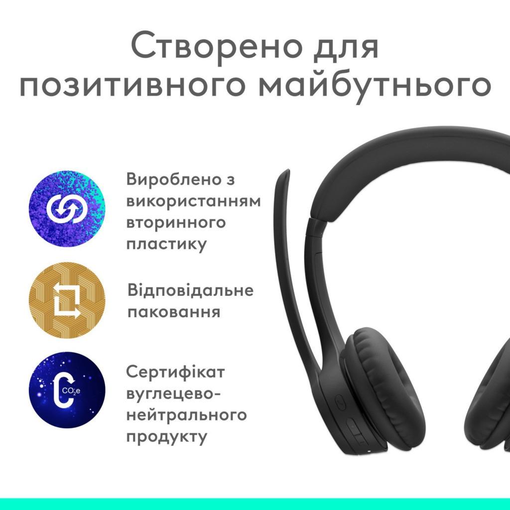 Гарнітура Logitech Zone 300 Wireless Graphite (981-001407)