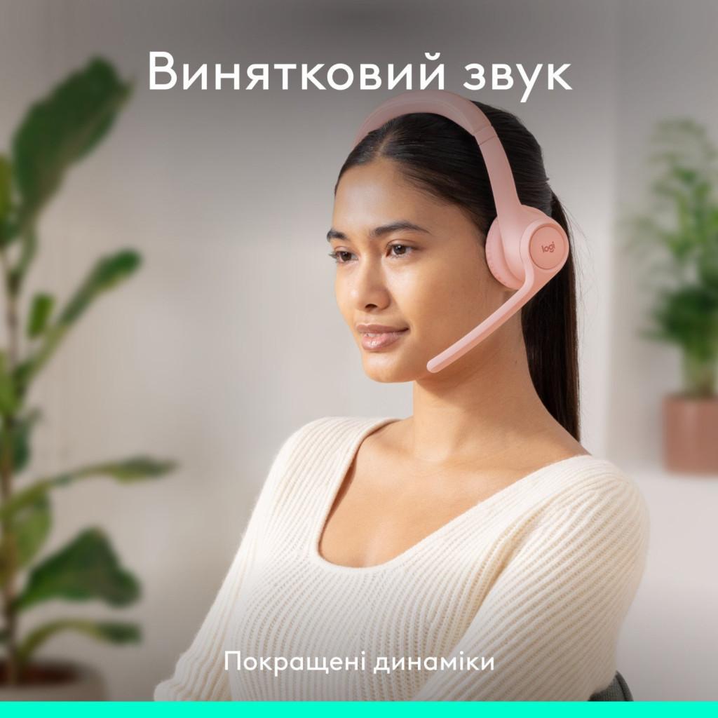 Гарнітура Logitech Zone 300 Wireless Rose (981-001412)