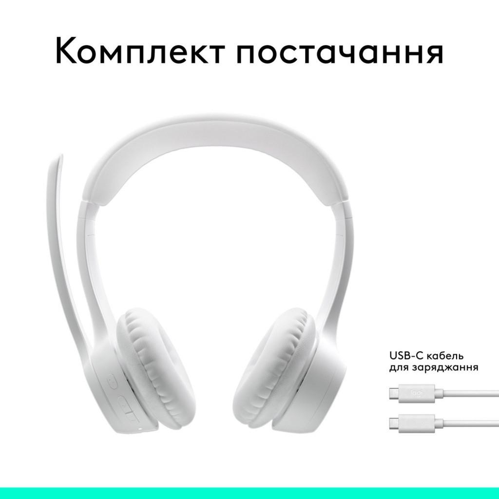Гарнітура Logitech Zone 300 Wireless Off-White (981-001417)