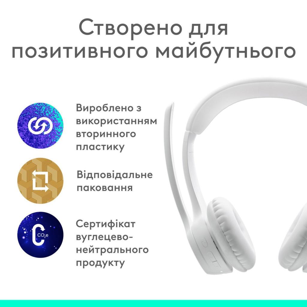 Гарнітура Logitech Zone 300 Wireless Off-White (981-001417)