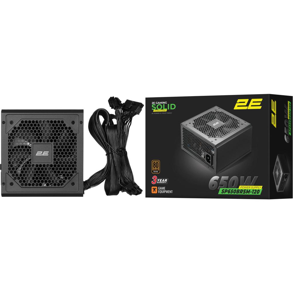 Блок живлення 2E Gaming Solid Power 650W (2E-SP650BRSM-120)
