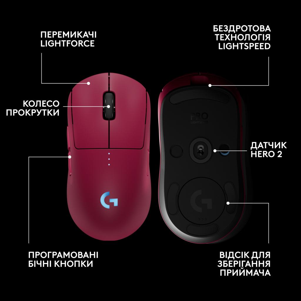 Мишка Logitech G Pro 2 Lightspeed Pink (910-007309)