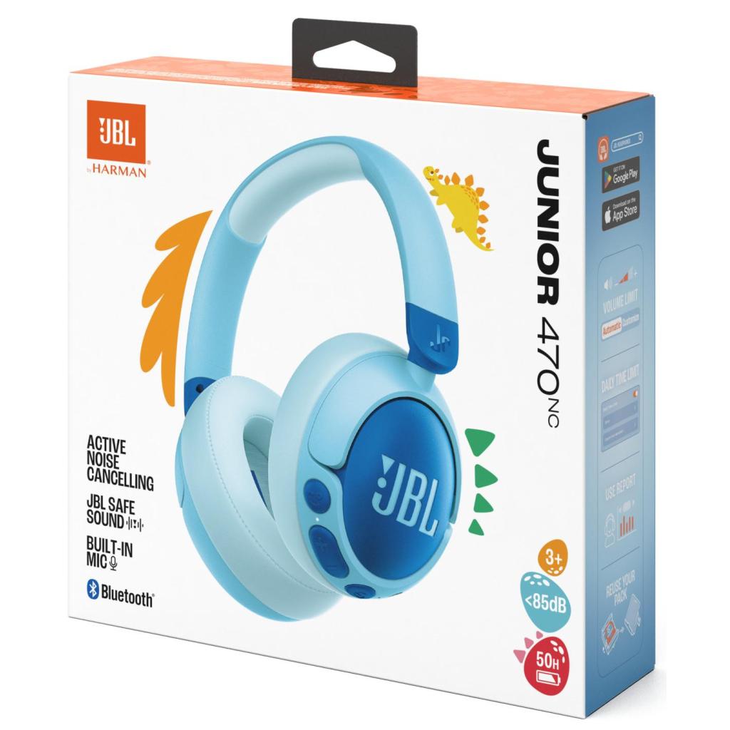 Навушники JBL Junior 470NC Blue
