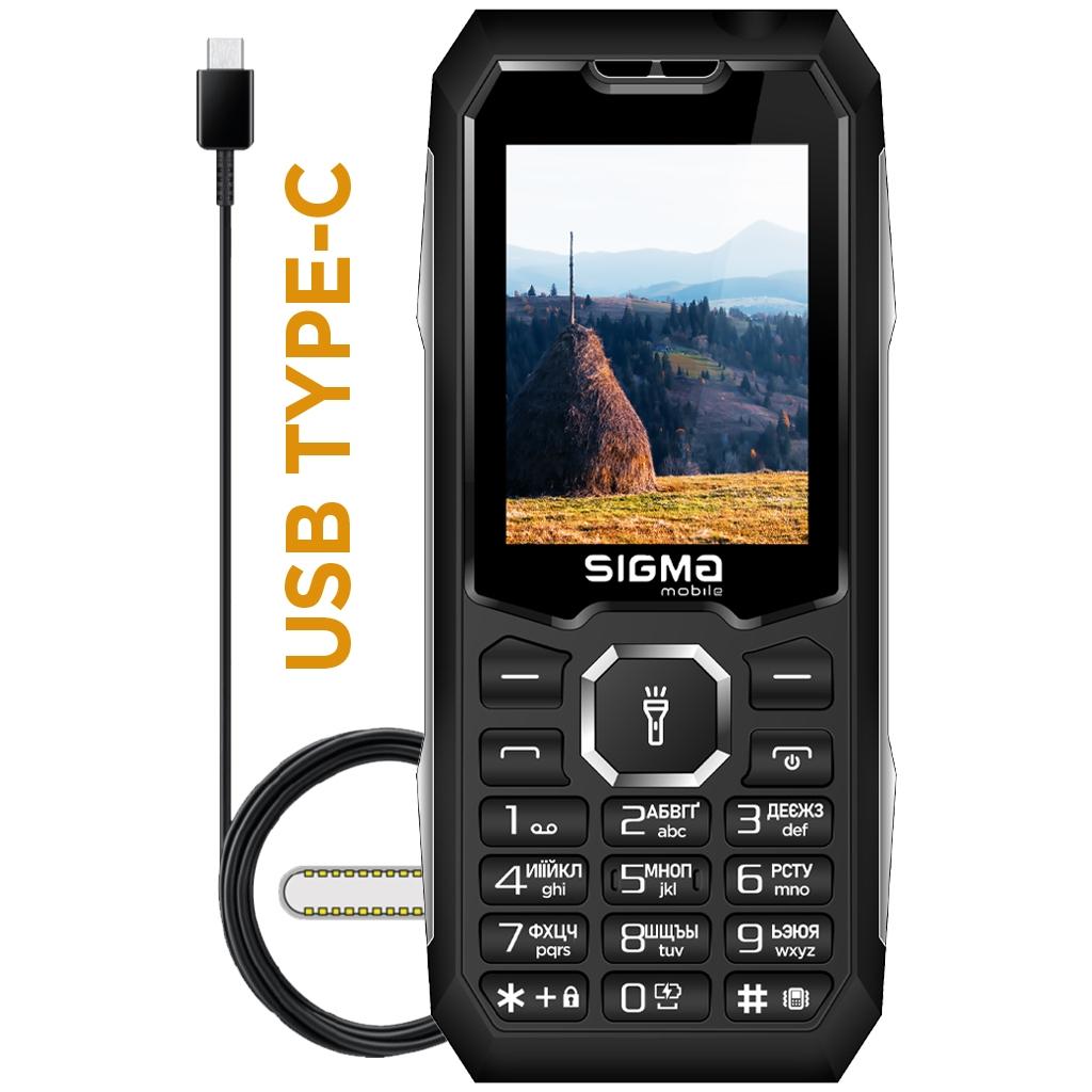 Мобільний телефон Sigma X-style 341 BRO Type-C Black